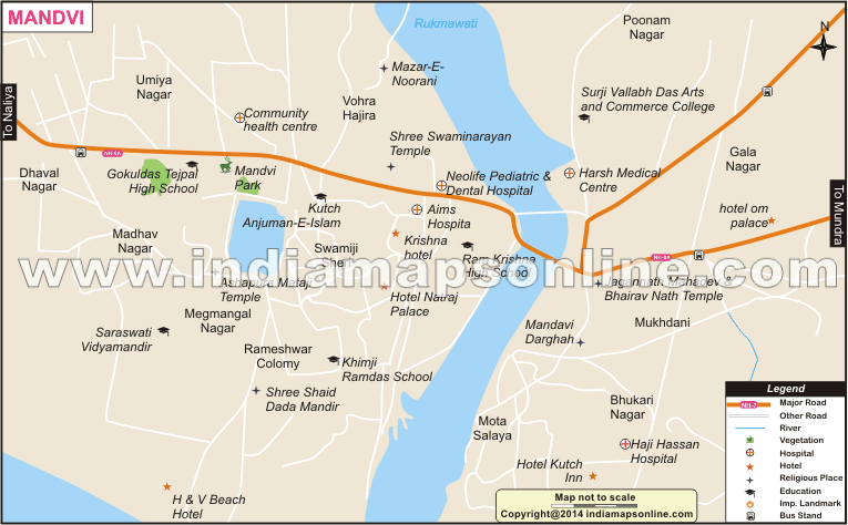 GUJARAT MANDVI CITY MAP